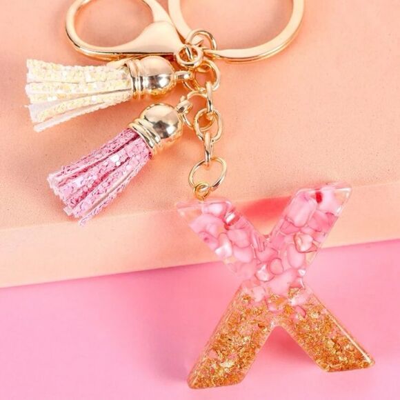3/$25❗️Boho Letter “X” Charm keychain - Picture 1 of 3
